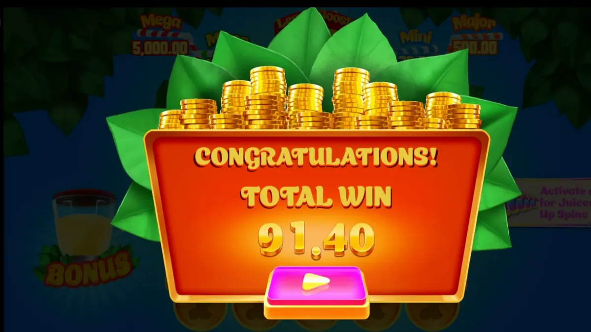 Tampilan visual slot Lucky Lemons 2 Juiced Up dengan tema buah yang cerah